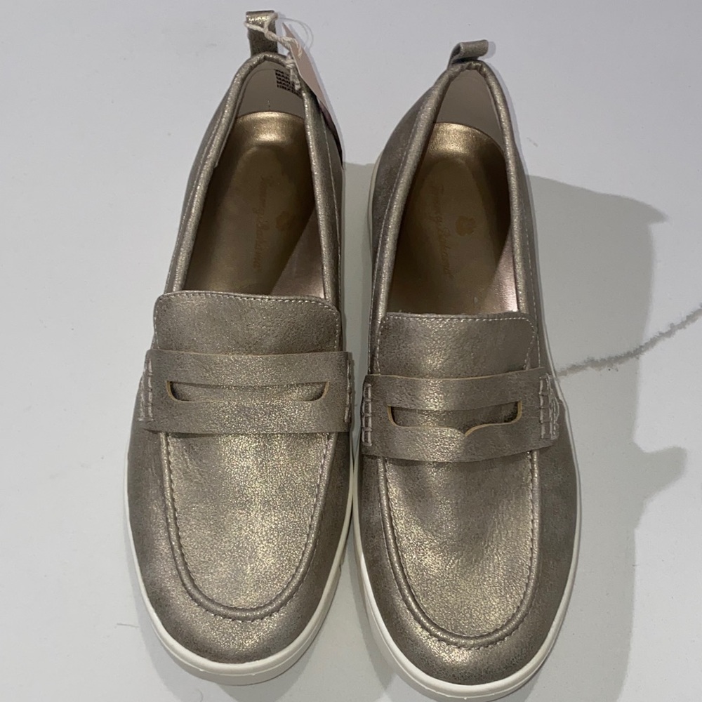 New Tommy Bahama‎ Metallic Gold Loafers